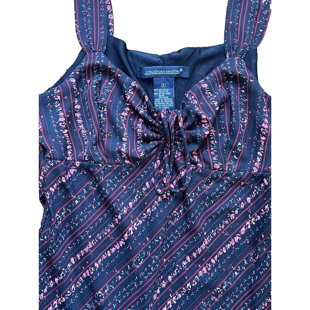 Vintage Y2K‎ Jonathan Martin Dress Juniors Size 9 Floral Fairy Grunge Milkmaid - Picture 3 of 8